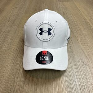 Under Armour Hat Cap White Golf Fitted Heatgear Breathable Extra Large